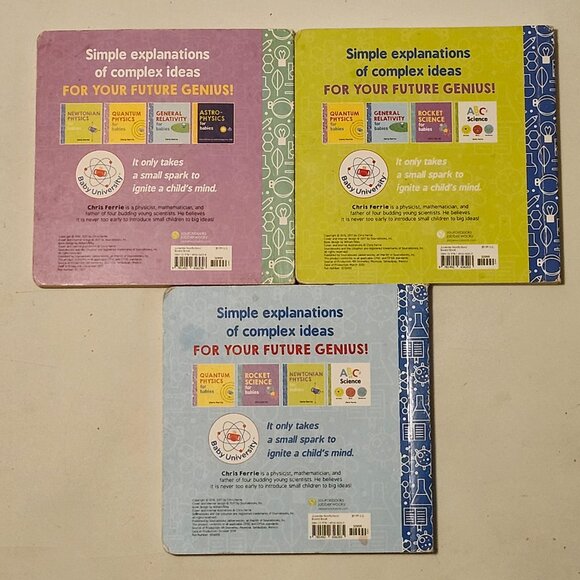 CHRIS FERRIE Rocket Science for Babies Book Lot of 3 Preowned - Picture 2 of 2